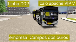 (proton bus simulator) caio apache VIP V  OF-1721  Euro 6 empresa Campos dos ouros