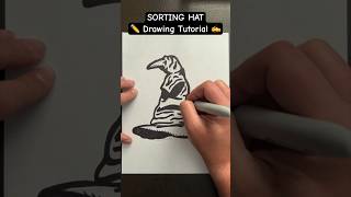 Everyone Can Draw! - SORTING HAT ✍️ Drawing Tutorial 😀✏️ #sortinghat #harrypotter #thesortinghat