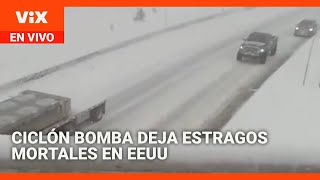 Ciclón bomba deja estragos mortales en varios estados de EEUU| La Voz de la Mañana