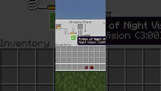 How To Brew Invisibility (8:00) Potions In Minecraft #Shorts