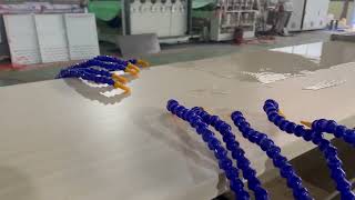 wpc pvc door panel board machine test before shipment FULLWIN brand