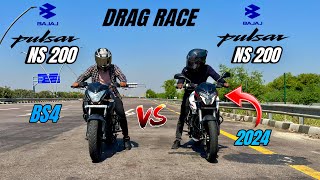 bajaj pulsar ns 200 2024 vs bajaj pulsar ns 200 bs4 | old vs new | the closest battle 🔥