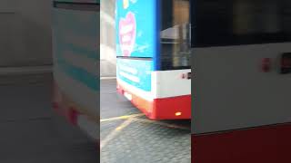 Odjezd autobusu Solaris Urbino 12 III Ev.č.8153 z terminálu Černý Most #solaris #bus #praha #shorts