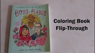 Coloring Book Flip Through - Boss Babes Coloring Book #AdultColoring #AdultColoringBook