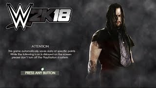 WWE 2K18 - Game Notion - Main Menu & Game Modes - PS4/XB1 - Undertaker Special