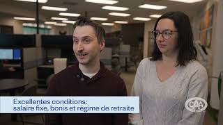 Conseiller voyage CAA-Québec - Salaire, bonis, régime de retraite