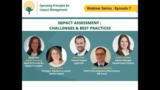 Impact Assessment : Challenges and Best Practices