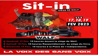 [DIRECT] : Suivez le sit-in devant les locaux de Walf TV Le sit-in devant les locaux de Walf TV