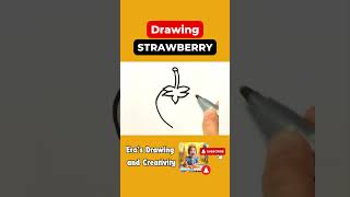 Draw a Strawberry in 25 Seconds! 🍓 | Easy Drawing | Drawings by Era