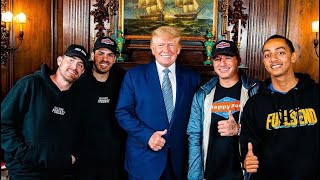 Donald Trump , Not Happy That His Podcast On Fullsend With The Nelk Boys Got Taking Down