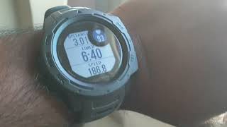 Plane take off speed[kmph] on Garmin watch.