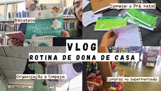 VLOG: COMECEI O PRÉ NATAL, FIZ COMPRAS NO SUPERMERCADO || Rotina de dona de casa