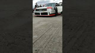 Monster Audi Quattro S2 sounds sick even on idle