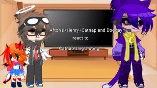 Afton's+Henry+Catnap and Dogday react to "Catnap sing a song"||gacha nox|| #gacha #gachaclub #capcut