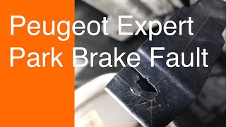 Peugeot expert handbrake fault