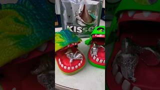 Double Up Crazy Dinosaur and Crocodile with Kisses #shortsvideo #satisfying #short #viral #shorts