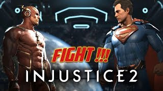 INJUSTICE 2 Gameplay| Flash's Intense Battle with Superman & Batman