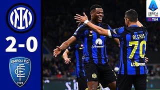 Dimarco & Sanchez Goals For Inter | INTER VS EMPOLI (2-0) | Match Highlights All Goals