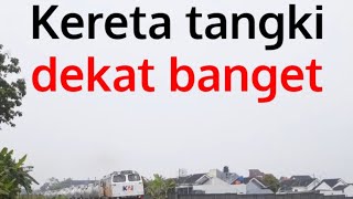 Kereta api tangki pertamina dekat banget #shorts #keretaapi #pertamina