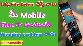 How to speed up android mobile || how to solve hanging problem in android mobile || in telugu