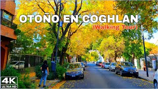 【4K】Caminando el Hermoso Barrio de Coghlan, Buenos Aires Argentina | Otoño Walking Tour