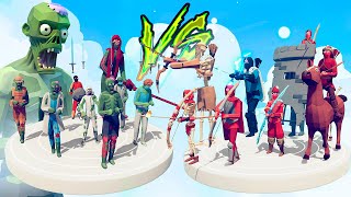 ARCHER TEAM vs ZOMBIE INFECTION - Totally Accurate Battle Simulator TABS