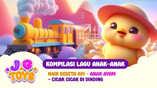 KOMPILASI LAGU ANAK INDONESIA TERBAIK | ANAK AYAM - KERETA API - CICAK DI DINDING |@J.GToysNusantara