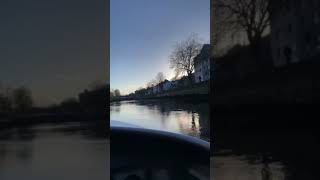 Took my speedboat up through cork city centre Ireland 🇮🇪