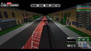 roblox Tram and Bus Simulator Filmed driving on the E line strectcar 1975 9976 Retired Live