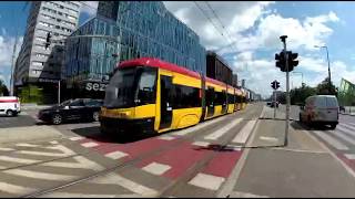 Trams in Warsaw (Warszawa), Poland