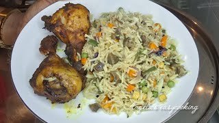 gizzard fried rice (vegetables rice)😋😋 everyone loved it. #easyrecipes  #viral #delicious #dinner