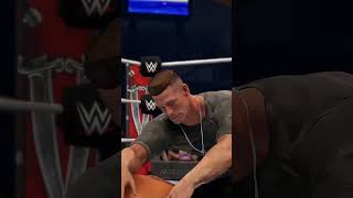 TOP ROPE EXTREME ATTITUDE ADJUSTMENT ROMAN REIGNS VS JOHN CENA #wwe2k22#wwe #wrestling #short @WWE