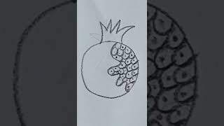 how to draw a pomegranate #drawingforkids #drawing #art #viralvideo