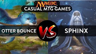 CASUAL MTG GAMEPLAY: Bouncing Otters vs Sphinx Tribal (round 1)