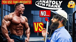 ANGRY BODYBUILDER VS CLEANER | Anatoly GYM PRANK #2