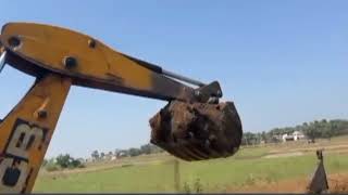 JCB 3dx Backhoe Fully Loading Mud with Tata 2518 Truck Stuck in Mud Pulling by JCB