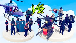 MODERN POLICE TEAM vs TITAN CAMERAMAN TEAM - Totally Accurate Battle Simulator TABS