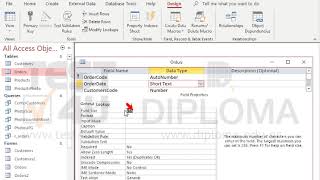 In the Orders table change the type of the OrderDate field to Short Text which will hold up to 5...