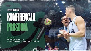Konferencja prasowa po meczu WKS Śląsk Wrocław - Muszynianka Domelo Sokół Łańcut (27.04.2024 r.)