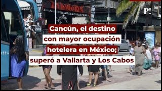 Cancún, el destino con mayor ocupación hotelera en México; superó a Vallarta y Los Cabos