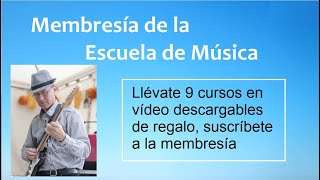 Suscríbete a la membresía,  te llevarás 9 cursos  de música descargables de regalo