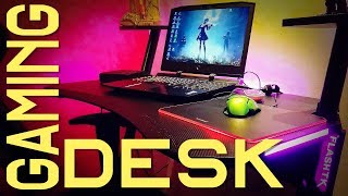 FlashTK Gaming DESK (Fa32GBL) | Review zum HFTEK Schreibtisch + Aufbau | GamingSchrott | 2020