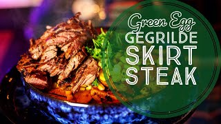 Gemarineerde SKIRT steak op de Big Green Egg