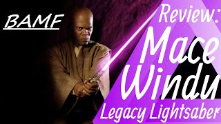 Mace Windu Legacy Lightsaber Review.  An Elagant Weapon For A Civilized Culture.  Galaxy's Edge.