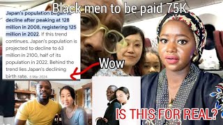 Japan Begging BLACK MEN To Come Make Babies? Black men Trooping to Japan 🇯🇵 😮  Hmmmm It Has Began.