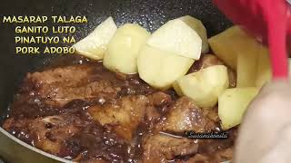 Pork adobong PINATUYO masarap TALAGA Ang Ganitong luto.