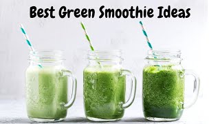 3 HEALTHY GREEN SMOOTHIES ||HEALTHY BREAKFAST GREEN SMOOTHIE IDEAS