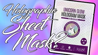 Holographic Sheet Mask | Unicorn Sheet Mask