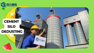 Cement silo dedusting, cement silo bag filter, cement grinding plant steel silo dust colector,Tongli