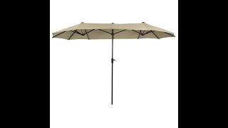 How to Install the Cap on the 13ft Double-Sided Outdoor Patio Umbrella